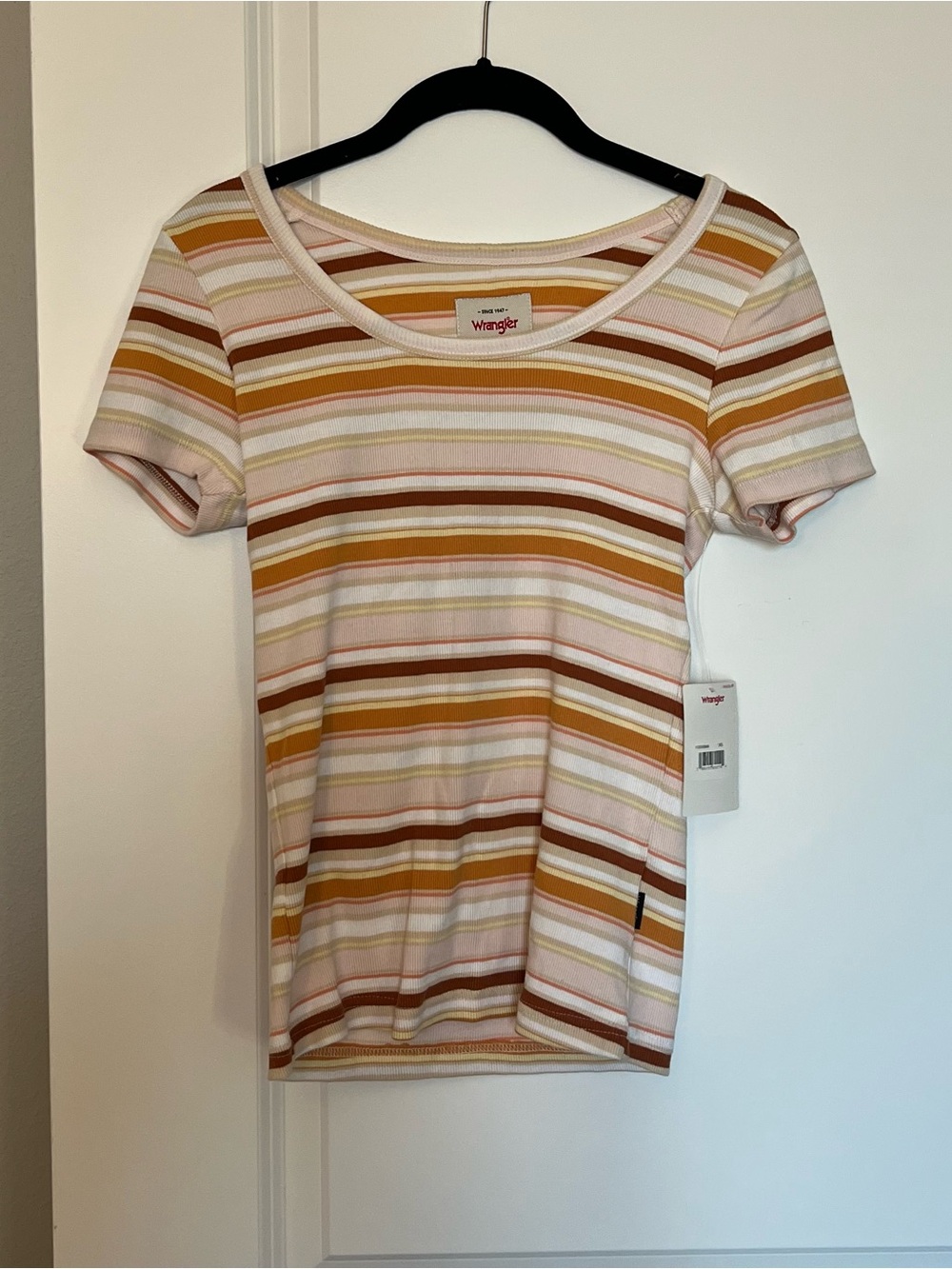 Wrangler Ribbed Striped Tee NWT